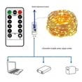 thumbnail image 2 of Guirnalda de luces LED navideñas con control remoto y USB, ideal para bodas, fiestas y decoración del hogar., 2 of 4