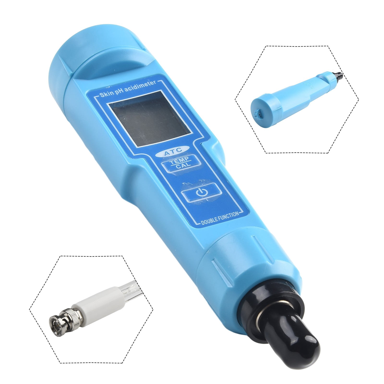 PH Meter Thermometer Pen for Food Soil Fruits Meat Lab Digital Acidity PH Tester