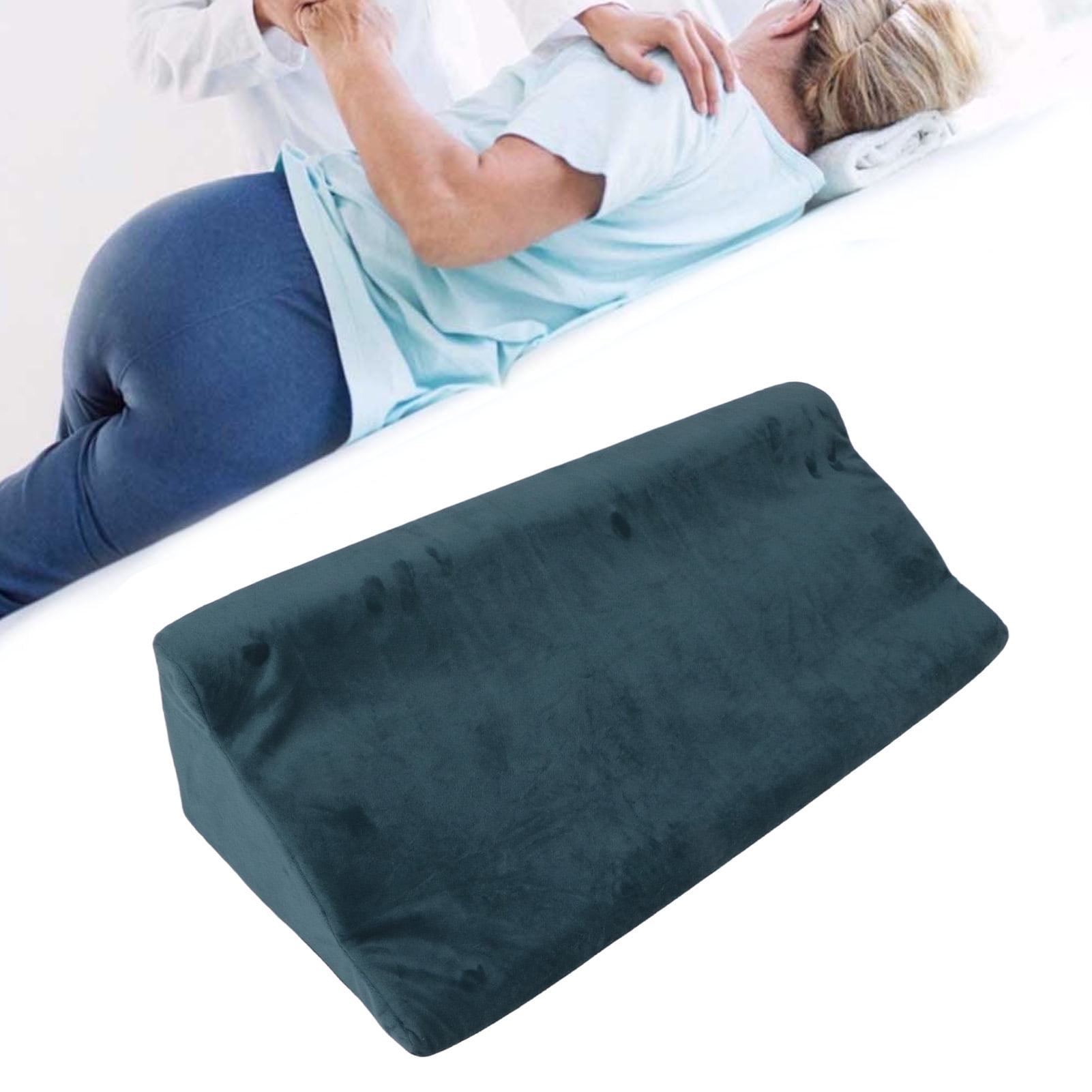 Youthink Patient Side Sleeping Pillows Bed Pillow Wedges Body Positioners Bed Wedges Foam Pillow Pillow Curved Soft With Zipper Shaped Foam Wedges Bod