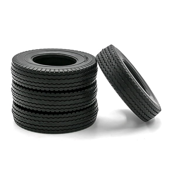 Riwcyla Pneus en Caoutchouc pour Chenilles RC Pneus de Voiture RC 4 Pcs de Remplacement pour Tracteur 114 Tamiya, Parfaits pour l'Usage Quotidien, les Activités de Plein Air, les Voyages et les occasions Décontractées...