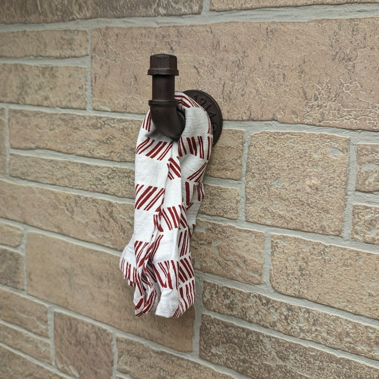 Plumbing Elbow Cap Hook Wall Mount Hat Coat Hanger Metal Pipe Rustic Home Decor Plumbing Elbow Cap Hook Wall Mount Hat Coat Hanger Metal Pipe Rustic Home Decor