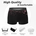 thumbnail image 2 of Men's Boxer Briefs, Sparkling Pink Night Sky Soft Comfy Mens Underwear Boxer Briefs Breathable With Widen Waist, 2 of 7