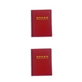 thumbnail image 3 of Matsuzay Hogar 60 bolsillos monedas conmemorativas Mini colección Protector libro fichas portátiles sellos álbum carpeta dinero titular Rojo 2piezas, 3 of 6
