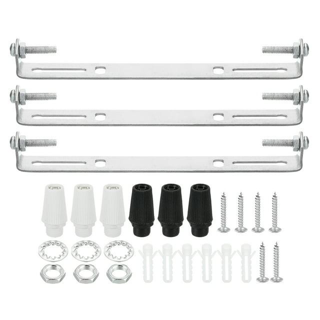Kit de Placa de Luz de Techo Uxcell, Placa de Soporte de Montaje para Luminarias de Acero 185mm 3