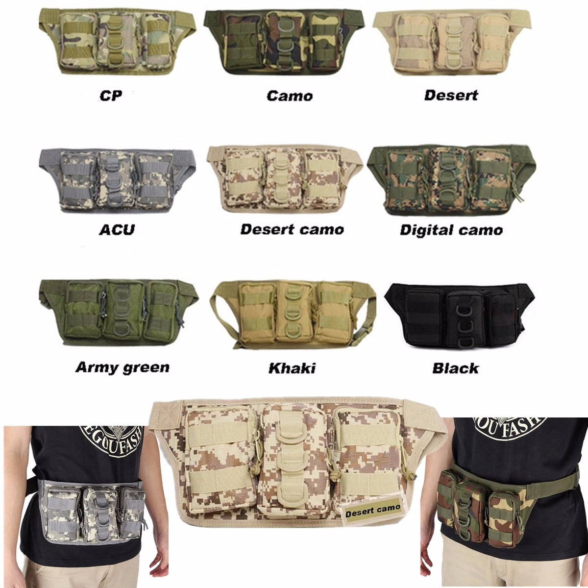 army green fanny pack