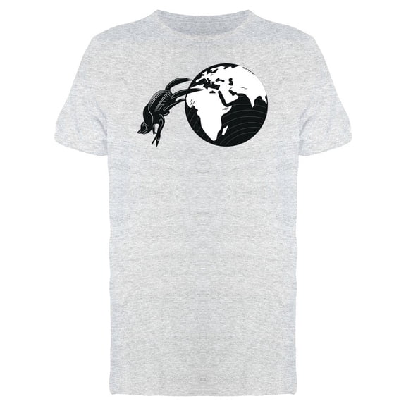 Scarab Pushing Plant Earth Tee Men's -Image by Shutterstock
