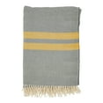 thumbnail image 4 of Saro Lifestyle Trendy Stripe and Herringbone Fringed Throw, 4 of 5