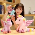 thumbnail image 3 of Nuevo unicornio suave con alas de peluche, juguete para bebés y niños, almohada para dormir, muñeco de peluche, regalo de cumpleaños para niños., 3 of 6