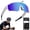 V06 White temple + blue lens, variant on Unisex Smart Camera Glasses, 8MP HD POV Photo & Video Recording, Bluetooth 5.4, Built-in Storage No SD Card Required, Multicolor Sports Eyewear for Baseball Outdoor Activities