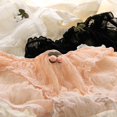 thumbnail image 4 of Huhudde Lace Panties Cotton Bikinis Panties Breathable Mesh Briefs Undies Underpants Lingerie for Women Girls Underwear Gifts, 4 of 20