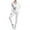White, variant on Women's Yoga Outfits 2 Piece Set Seamless Workout Tracksuit Comfortable Crop Top and Leggings Sportswear for Fitness