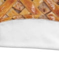 thumbnail image 4 of Pastry Round Blanket, Classic American Dessert Tart Apple Pie Fruit Flavored Bakery Good Food Art, Cozy Plush for Indoor & Outdoor Use Novelty Gift Idea, 60" Round, Dark Orange Camel, by Ambesonne, 4 of 6