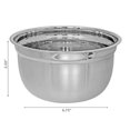 thumbnail image 2 of IH Casa Decor En Acier Inoxydable Allemand Bol 6.75" - Ensemble De 2, 2 of 3