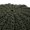 thumbnail image 5 of GDF Studio Agatha Modern Knitted Cotton Round Pouf, Green, 5 of 7