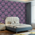 thumbnail image 2 of Peel and Stick Wallpaper Contact Paper Damask pink floral purple vintage style elegant for textiles Self Adhesive and Removable 17.7in x 118in, 2 of 8