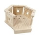 thumbnail image 3 of Casa de conejos, escondite para hámster, refugio ventilado, nido para dormir, hábitat de madera Estilo C, 3 of 8
