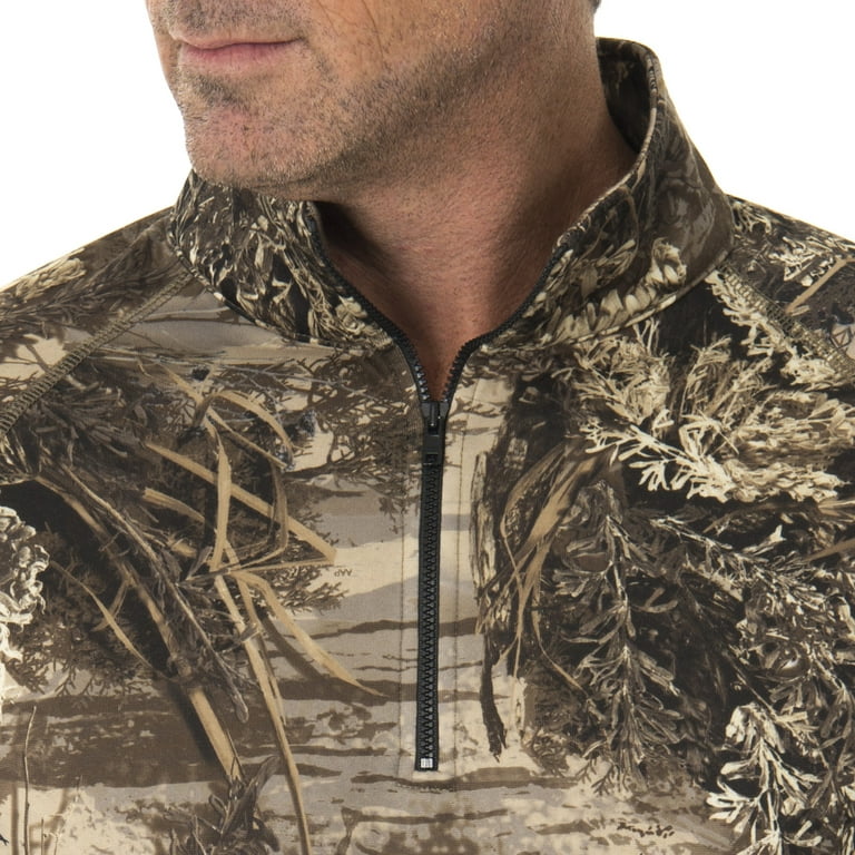 Roper® Boy's Camo Print Fleece 1/4 Zip Pullover