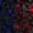 Black Bright Red Royal Blue, variant on Castle Fairy Futuristic Cube Texture Twin Quilt Set 2 Pieces,Minimalist Cyan Neon Outline Twin Coverlet Set,Black Teal,1 Bedspread and 1 Pillowcase