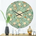 thumbnail image 2 of Designart 'Abstract Retro Design XIV' Mid-Century Modern Wood Wall Clock, 2 of 5