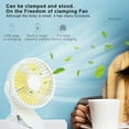 thumbnail image 4 of TOPRenddon Portable Clip on Fan，Small Powerful USB Desk Fan, Quiet Rechargeable Mini Table Fan, 360° Rotate Personal Cooling Fan for Home Office Stroller Camping, 4 of 8