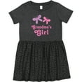 thumbnail image 3 of Inktastic Grandma's Girl Grandchild Butterfly Girls Toddler Dress, 3 of 5