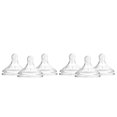 thumbnail image 1 of Dr. Brown's Natural Flow Level 1 Wide-Neck Baby Bottle Silicone Nipple, Slow Flow, 0m+, 100% Silicone Bottle Nipple, 6-Pack, 1 of 9