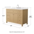 thumbnail image 3 of Wyndham Collection WCF929248STGWCUS3MXX Pendry 48" Free Standing Single Basin Vanity Set -, 3 of 7