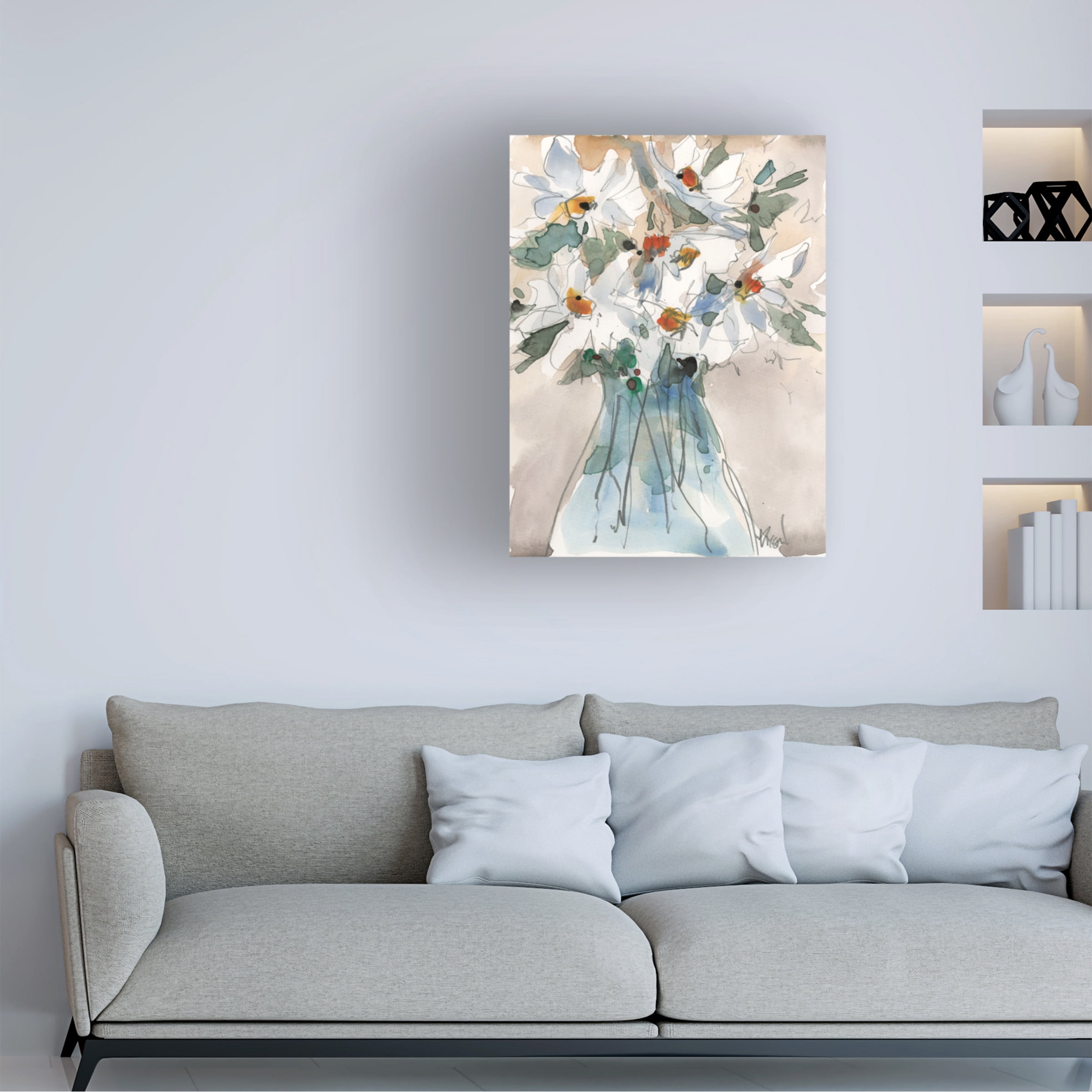 Samuel Dixon 'Daisy Point of View II' Canvas Art