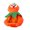 D, variant on Cute Fruit Cat Hat Plush Pineapple Kitten Hat with Eyes Adjustable Watermelon Strawberry Soft Pet Hat for Cats And Small Dogs Party Costume Photo Prop