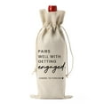 thumbnail image 1 of Bolsa de vino FBCCZEY, regalos de compromiso para parejas, fiestas de compromiso, 1 of 6