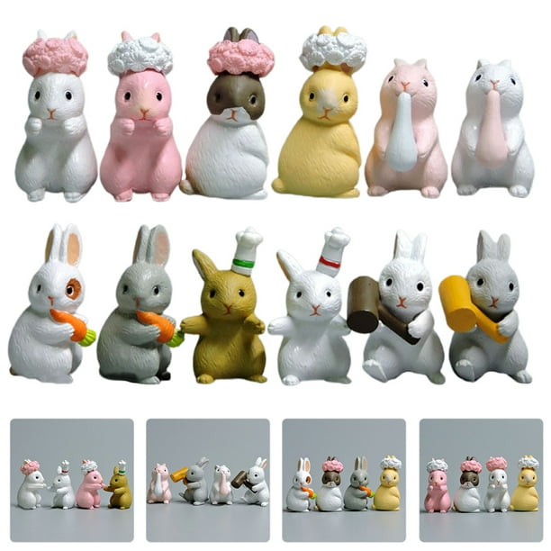 Plastic sale bunny figurines