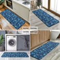 thumbnail image 6 of Blue Christmas Snowflake Pattern Kitchen Rug Mat,Kitchen Runner Rugs Non Skid Washable,Decorative Kitchen Floor Mats for Kitchen,Sink,Laundry,17"x47.2", 6 of 7