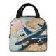 thumbnail image 1 of Balery Airplane World Map Adventure Bolsa de Almuerzo Aislada – Caja de Almuerzo con Papel de Aluminio Grueso, Mantiene la Comida Fresca por 4 Horas, 1 of 8