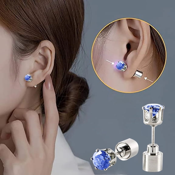 HmNPlay LED Light Up Earrings Luminous Studs Glow in the Dark Jewelry Rave Accessories Nightclub Concert Festival Gear Unique Valentine's Day Gift for Women Party Favors