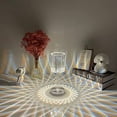 thumbnail image 2 of Lampe de Table en Cristal, Lampes de Chevet avec Contrôle Tactile, 3 Couleurs d'Éclairage Luminosité Réglable USB Rechargeable Lampe de Nuit Décorative en Cristal, 2 of 7