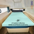 thumbnail image 2 of JS Sanders Universal XL V Berth 1 Piece 100% Egyptian Cotton 800TC V Berth Bedding Fits mattresses up to 8” Depth Durable & Easy Washable - Great Gift for Boaters Aqua Blue, 2 of 7