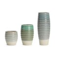 thumbnail image 1 of IMAX Z10077-3 Luka Ceramic Vases - Green, Set of 3, 1 of 1