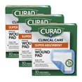 thumbnail image 1 of Wound Pad Curad Super Absorbent Medium, 10 unidades, paquete de 3, 1 of 8