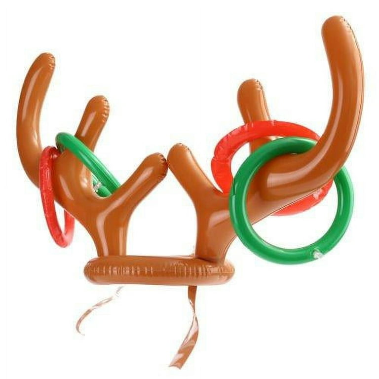 Hapdoop 2-4 Players Inflatable Reindeer Antler Ring Toss Game for Christmas  Party - Game Rules Included (2 Antlers 10 Rings) - Yahoo Shopping