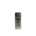 thumbnail image 1 of Benzara BM179577 Rippled Pattern Ceramic Vase, Silver - Small - 12 x 3.5 x 4.75 in., 1 of 1