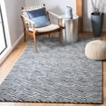 thumbnail image 2 of SAFAVIEH Micro-Loop Hamilton Geometric Area Rug, Dark Blue/Ivory, 3' x 5', 2 of 9