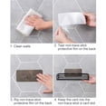 thumbnail image 7 of Bathroom Metal Floating Shelf, Wall Mounted Metal Wire Organizer Storage Basket, All Purpose Shower Shelf Organizer for Bathroom Toiletries and Kitchen Seasoning Jars Storage,Z3-Black, 7 of 7