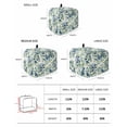 thumbnail image 2 of Blueberrys Leaves Toaster Cover 4 Slice, Large Kitchen Appliance Covers, Country Green Botanical Plants Toaster Oven Cover with Loop, Bread Machine Cover Polyester Dust Cover Protection, 2 of 4