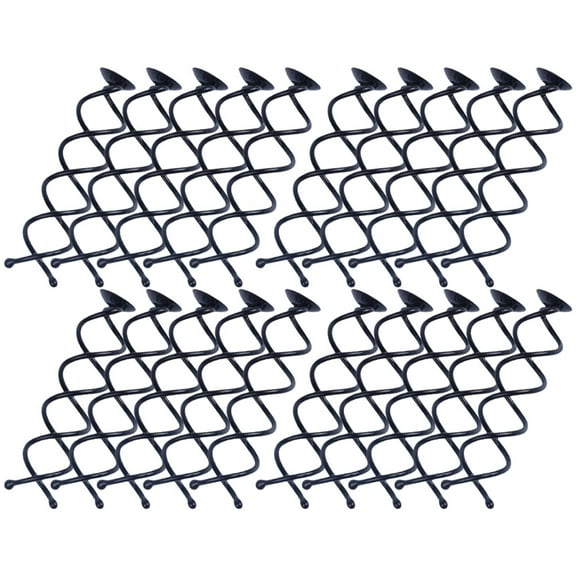 DEEPCRAFF 20Pcs Spiral Hair Pins Black Bun Clips with Premium for Bridal Showers and Garden Events