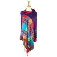 thumbnail image 2 of Double Side Rainbow Silky Colorful Exotic Pashmina Wrap Shawl Scarf, 2 of 4