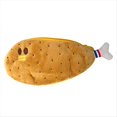 thumbnail image 1 of Creativos Novedad Cara Divertida SimulacióN Comida Fruta Pollo Pierna Personaje Ropa Rellena Suave Caja de LáPices B, 1 of 5