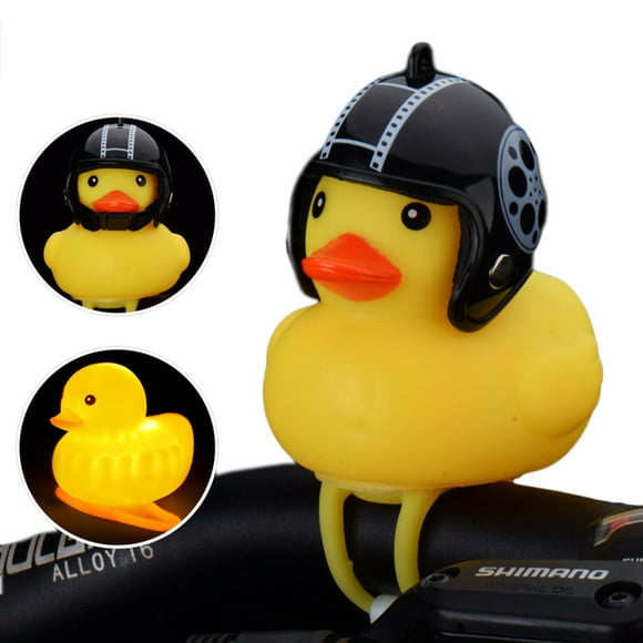 Duck Bells Lovely Helmet Duck Handlebar Bell Light Horn Lamp Safety Warning Lights