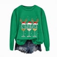 thumbnail image 4 of Towmus Christmas Sweatshirts for Women Funny Xmas Print Long Sleeve Pullover Graphic Crewneck Sweatshirt, 4 of 5