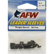 AFW Single Barrel Leader Sleeve, Black, Size 2, 36 Piece