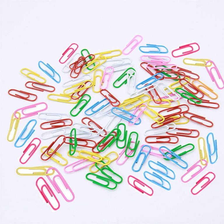 1 inch Assorted Color Mini Paper Clip HolderColor Coated Paper Clips for Files, Papers, Office Supply (100Pack), Men's, Size: One Size